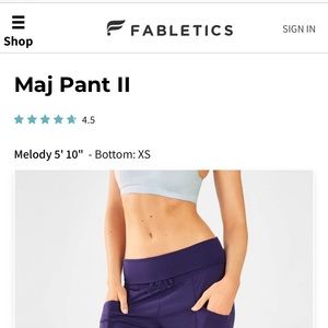 Fabletics MAJ pant ll XS